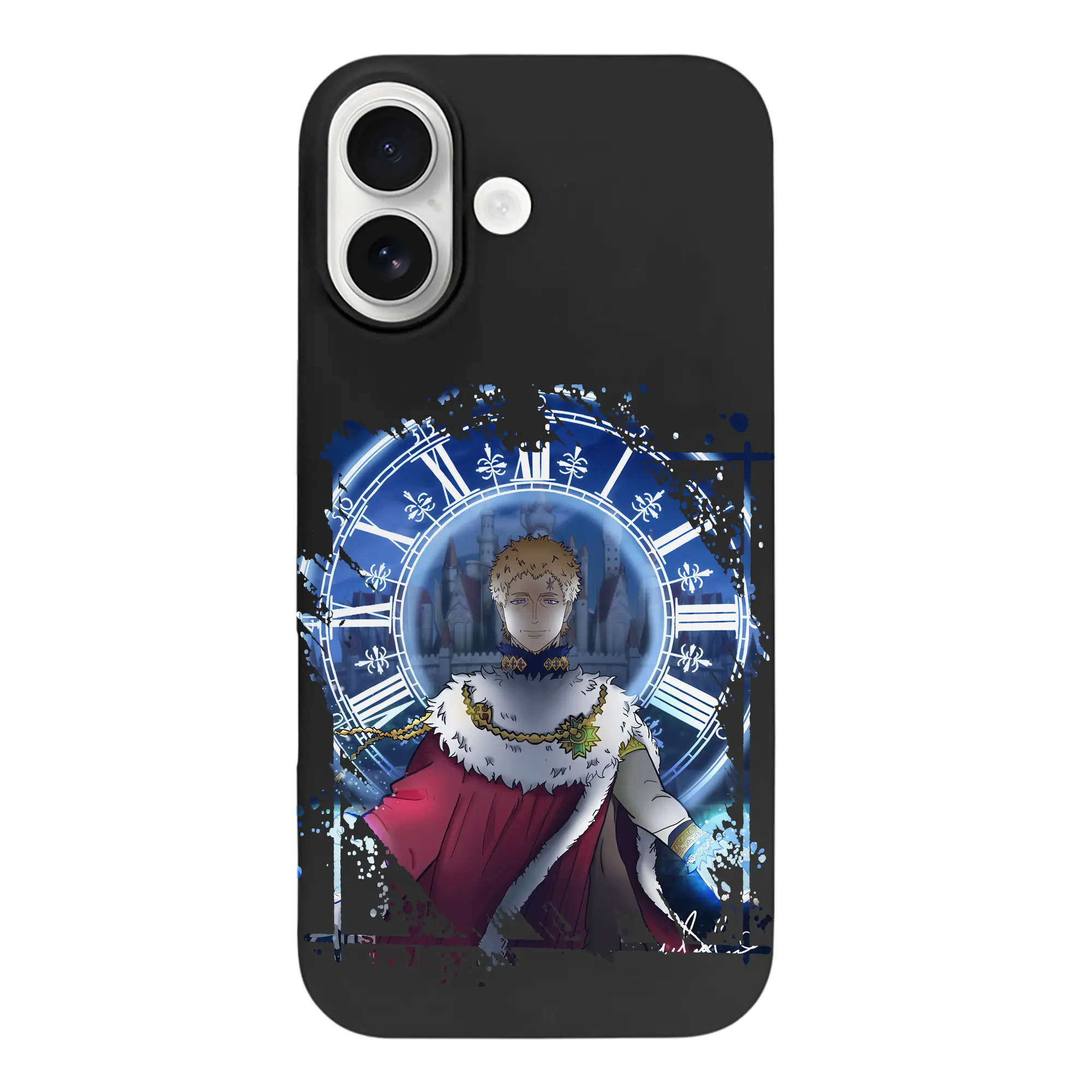 ブラッククローバー グッズ ユリウス・ノヴァクロノ - iPhone 17 シリーズ シリコンケース 薄型 耐衝撃 指紋防止 ソフトタッチカバー 精密フィット 傷防止 保護ケース iPhone 17/17 Air/17 Pro/17 Pro Max 対応